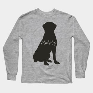 Lab Life Black Labrador Sitting Long Sleeve T-Shirt